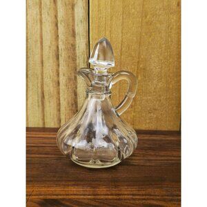 Vintage Glass Curvy Cruet with Stopper